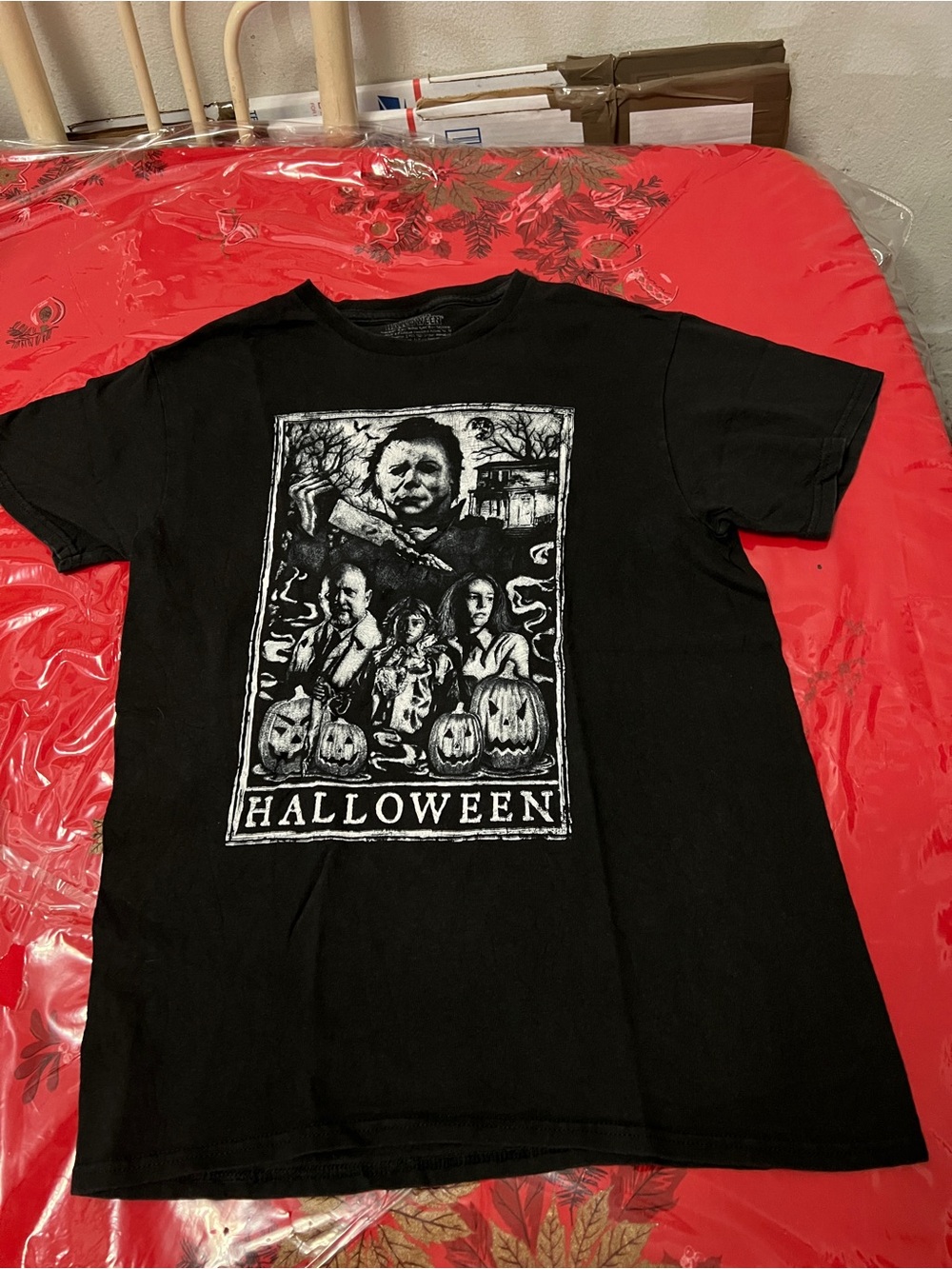 Halloween John Carpenter movie promo Michael Myers Graphic t shirt Sx small